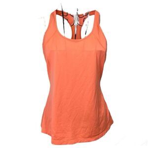 Old Navy orange active racer back tank | size S